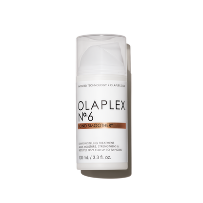 Olaplex No. 6 Bond Smoother, Leave-In Styling Hair Cream Treatment, Smooths, Conditions, & Strengthens, Frizz Control for Up to 72 Hours, For All Hair Types, 3.3 fl oz